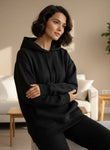 Women Oversize Hoodie - Black